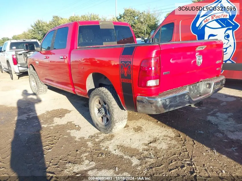 2012 Ram 2500 Slt VIN: 3C6UD5DL9CG321596 Lot: 40891453