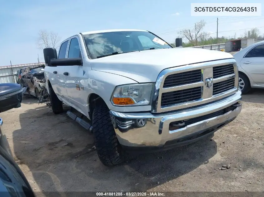 2012 Ram 2500 St VIN: 3C6TD5CT4CG264351 Lot: 41881285