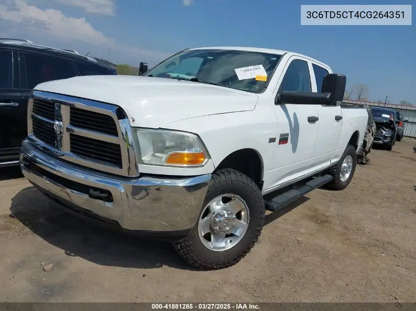 2012 Ram 2500 St VIN: 3C6TD5CT4CG264351 Lot: 41881285