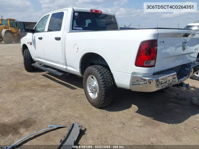 2012 Ram 2500 St VIN: 3C6TD5CT4CG264351 Lot: 41881285