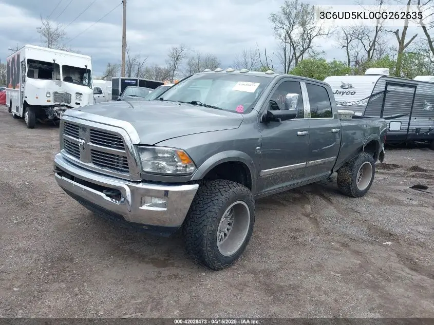 2012 Ram 2500 Laramie VIN: 3C6UD5KL0CG262635 Lot: 42028473