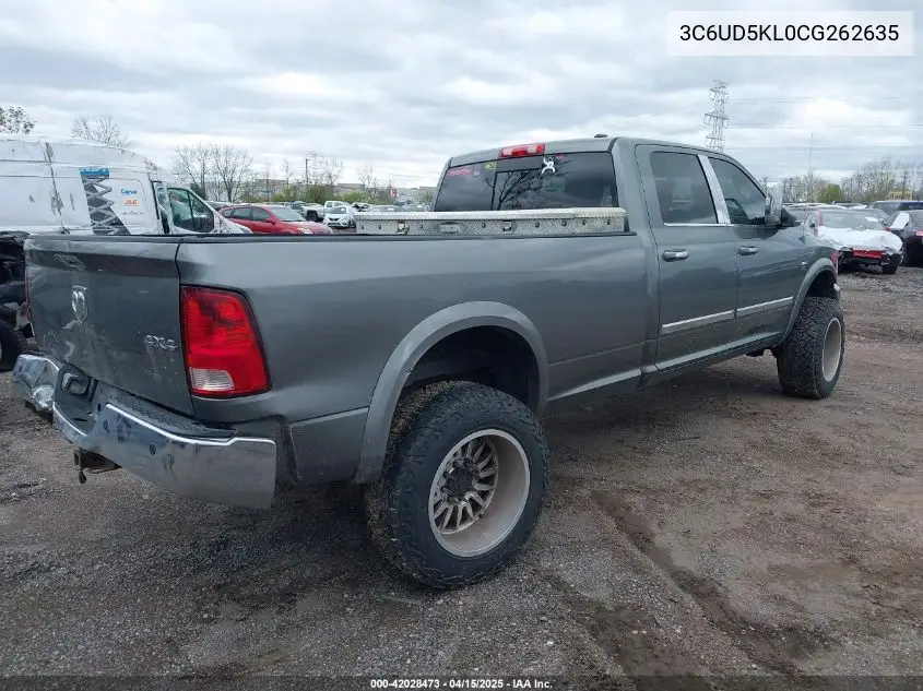 2012 Ram 2500 Laramie VIN: 3C6UD5KL0CG262635 Lot: 42028473