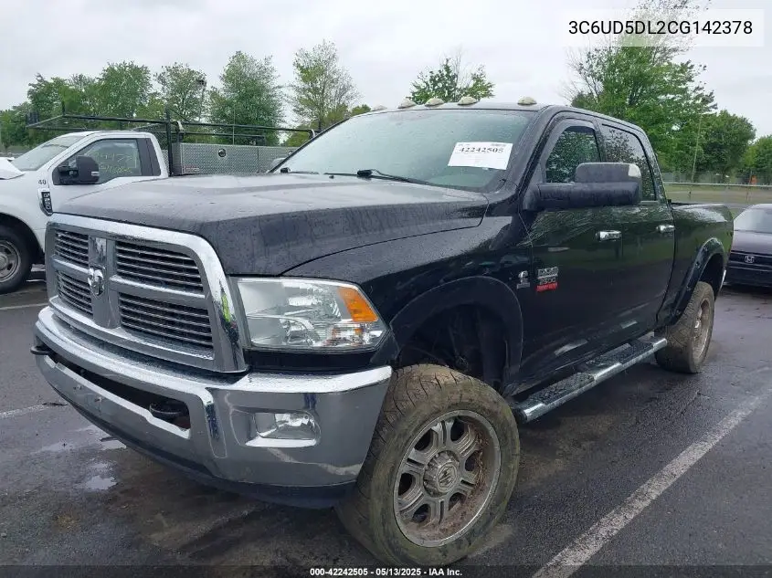 2012 Ram 2500 Slt VIN: 3C6UD5DL2CG142378 Lot: 42242505