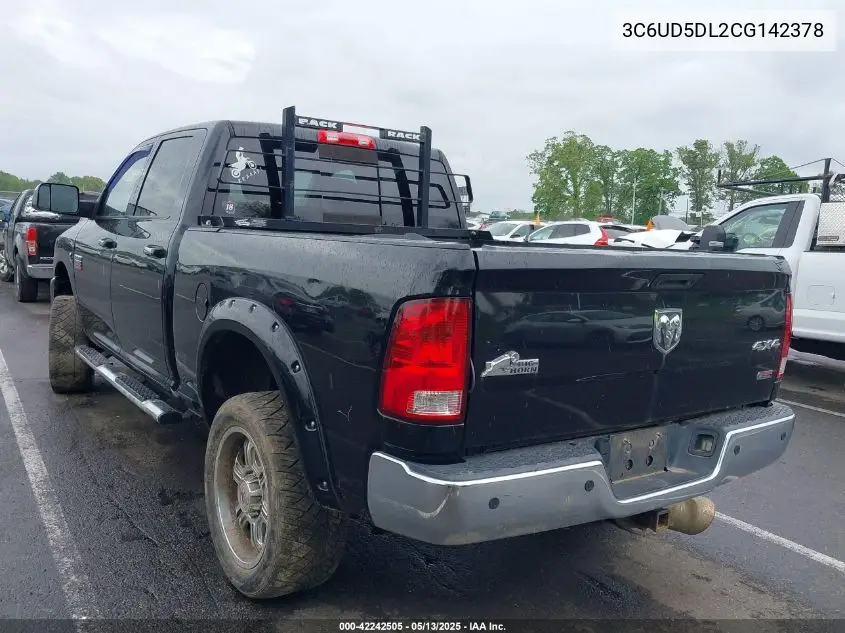 2012 Ram 2500 Slt VIN: 3C6UD5DL2CG142378 Lot: 42242505