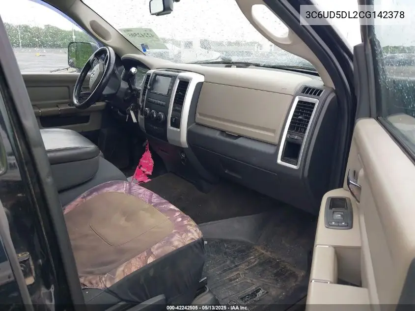 2012 Ram 2500 Slt VIN: 3C6UD5DL2CG142378 Lot: 42242505