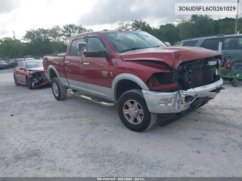 2012 Ram 2500 Laramie VIN: 3C6UD5FL6CG261029 Lot: 42307036
