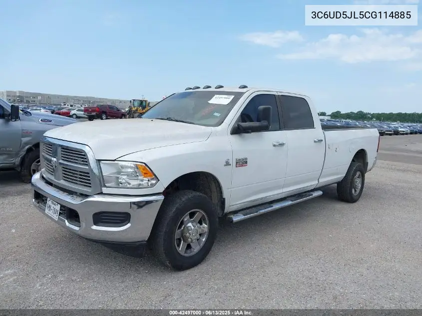 2012 Ram 2500 Slt VIN: 3C6UD5JL5CG114885 Lot: 42497000