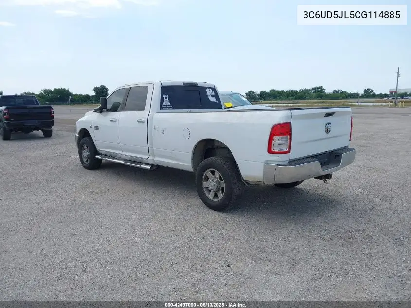 2012 Ram 2500 Slt VIN: 3C6UD5JL5CG114885 Lot: 42497000