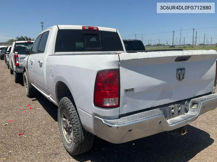 2015 Ram 2500 Slt VIN: 3C6UR4DL0FG712880 Lot: 42268609