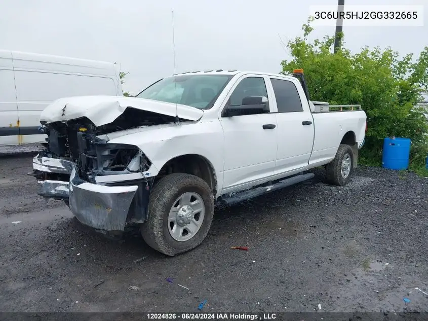 2016 Ram 2500 St VIN: 3C6UR5HJ2GG332665 Lot: 12024826