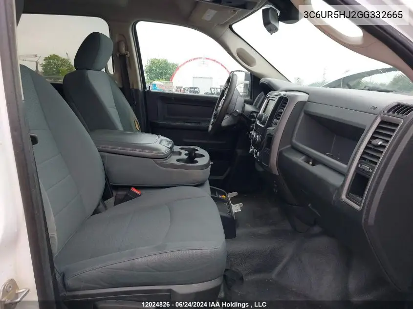 2016 Ram 2500 St VIN: 3C6UR5HJ2GG332665 Lot: 12024826
