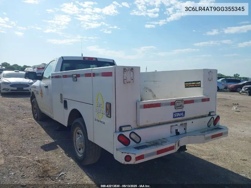 2016 Ram 2500 Tradesman VIN: 3C6LR4AT9GG355345 Lot: 42213530