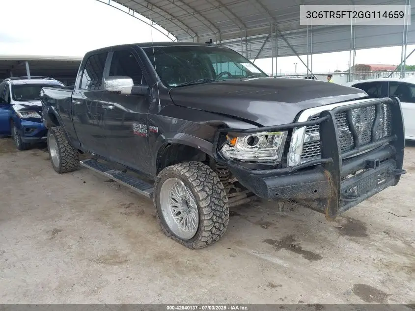 2016 Ram 2500 Laramie VIN: 3C6TR5FT2GG114659 Lot: 42640137