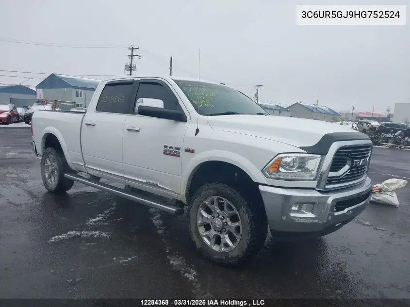 2017 Ram 2500 Longhorn VIN: 3C6UR5GJ9HG752524 Lot: 12284368