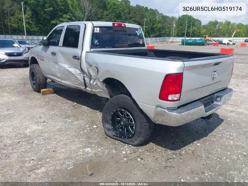 2017 Ram 2500 Tradesman 4X4 6'4 Box VIN: 3C6UR5CL6HG519174 Lot: 42243020