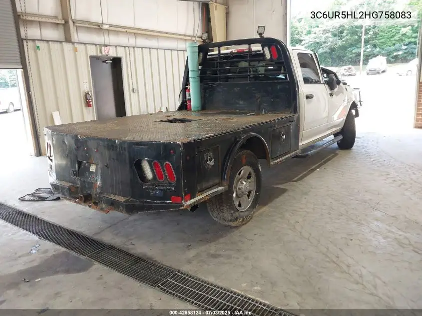 2017 Ram 2500 Tradesman 4X4 8' Box VIN: 3C6UR5HL2HG758083 Lot: 42658124