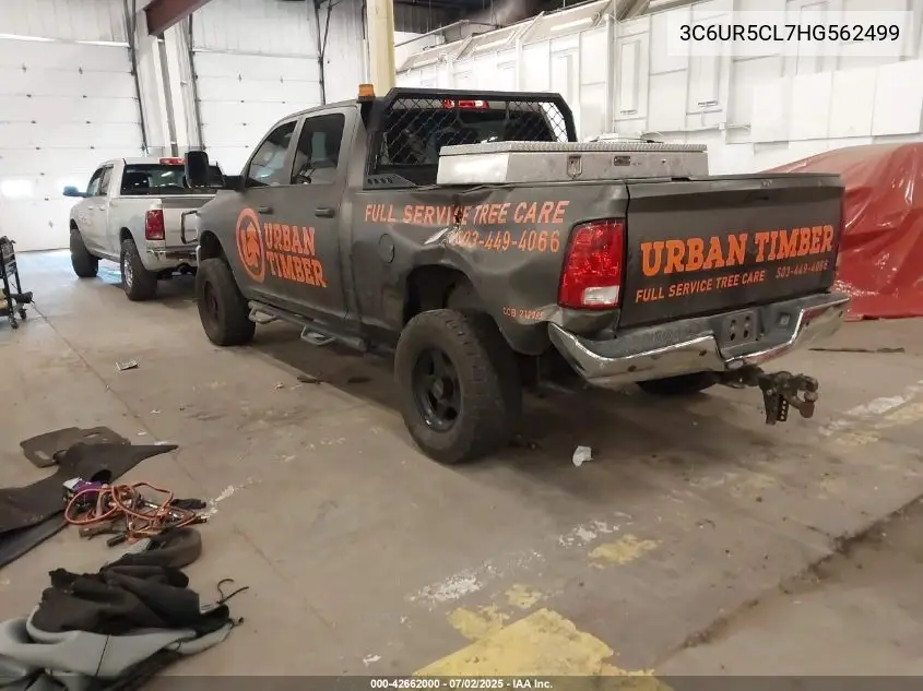 2017 Ram 2500 Tradesman 4X4 6'4 Box VIN: 3C6UR5CL7HG562499 Lot: 42662000