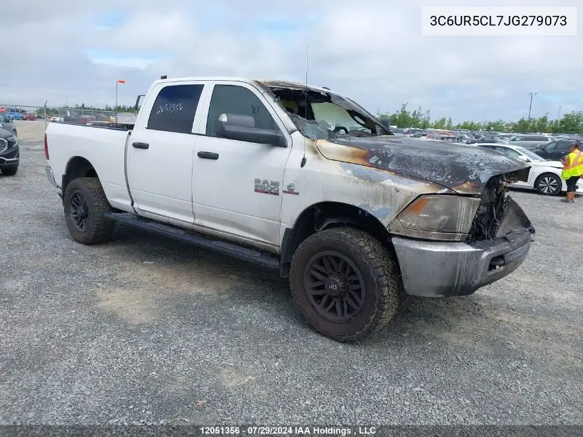 2018 Ram 2500 St VIN: 3C6UR5CL7JG279073 Lot: 12051356