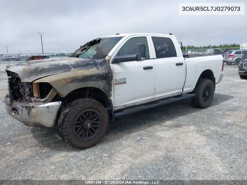 2018 Ram 2500 St VIN: 3C6UR5CL7JG279073 Lot: 12051356