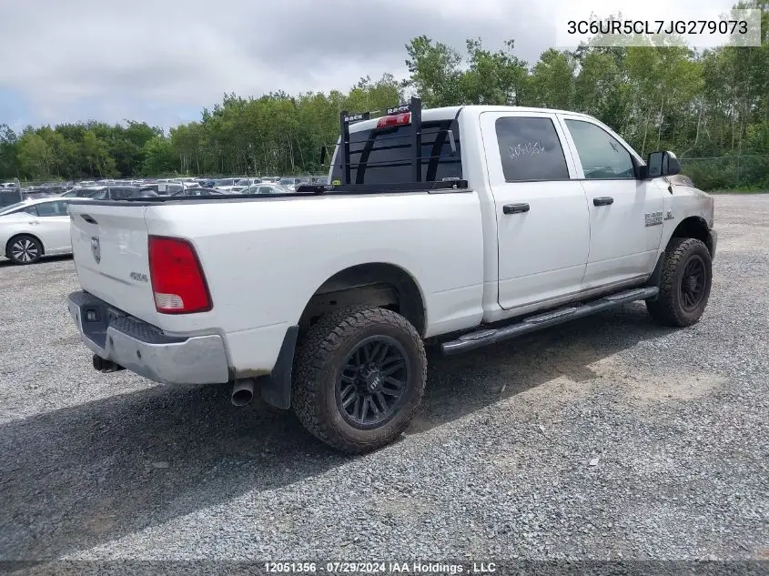 2018 Ram 2500 St VIN: 3C6UR5CL7JG279073 Lot: 12051356