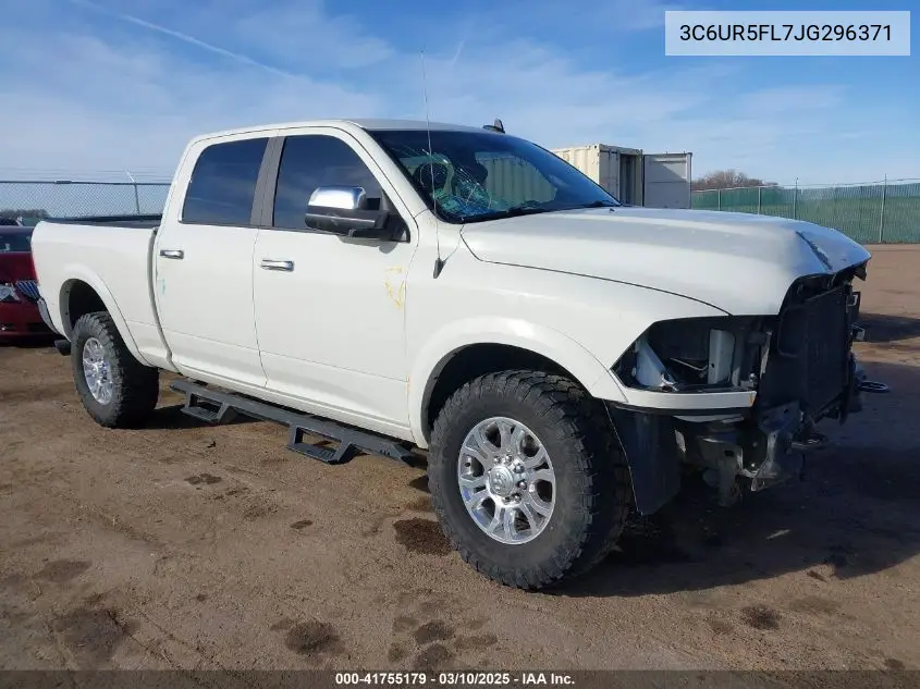 2018 Ram 2500 Laramie 4X4 6'4 Box VIN: 3C6UR5FL7JG296371 Lot: 41755179