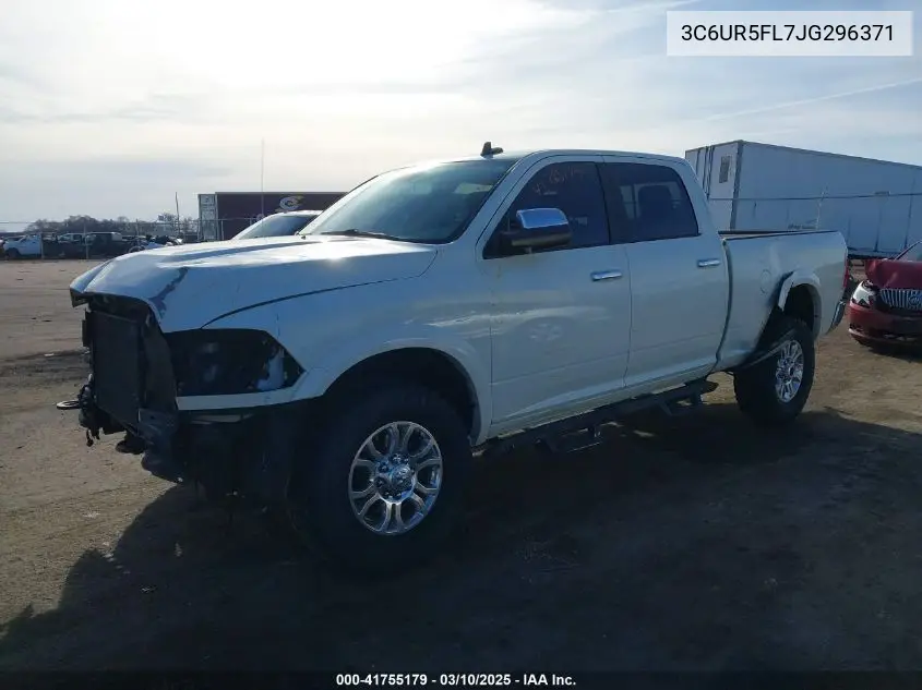 2018 Ram 2500 Laramie 4X4 6'4 Box VIN: 3C6UR5FL7JG296371 Lot: 41755179