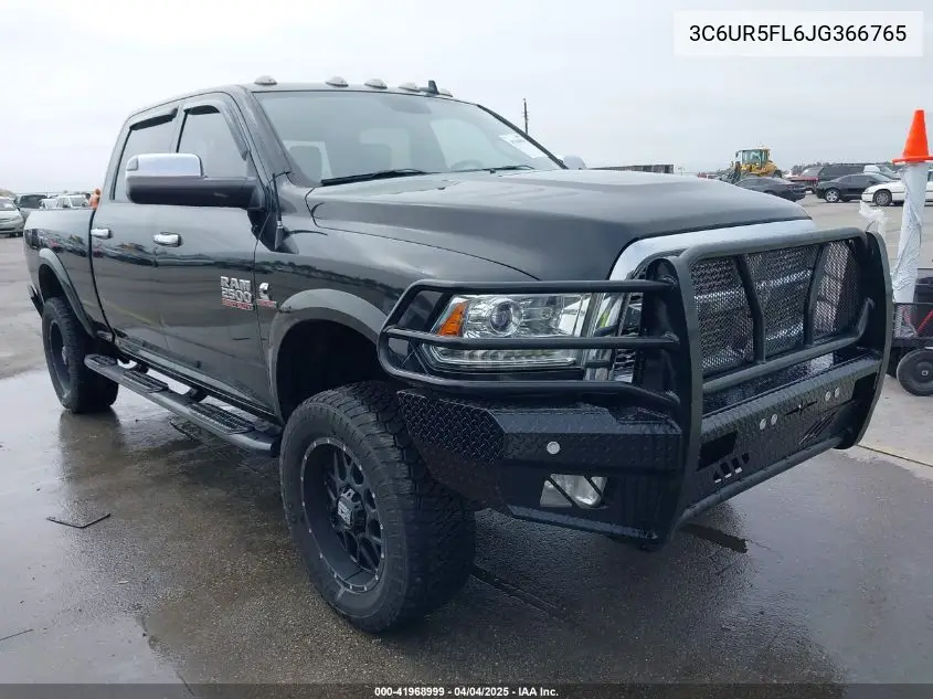 2018 Ram 2500 Laramie 4X4 6'4 Box VIN: 3C6UR5FL6JG366765 Lot: 41968999