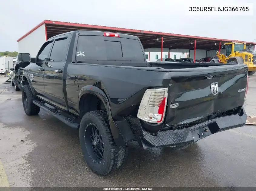 2018 Ram 2500 Laramie 4X4 6'4 Box VIN: 3C6UR5FL6JG366765 Lot: 41968999