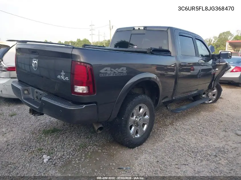 2018 Ram 2500 Laramie 4X4 6'4 Box VIN: 3C6UR5FL8JG368470 Lot: 42615330