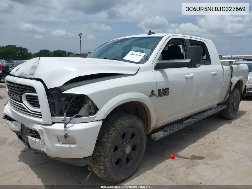 2018 Ram 2500 Laramie 4X4 6'4 Box VIN: 3C6UR5NL0JG327669 Lot: 42643658