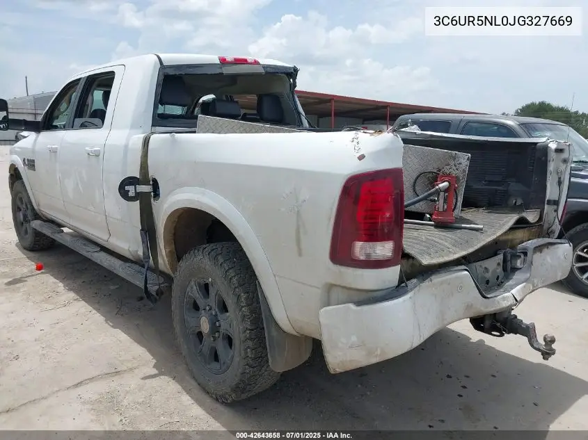 2018 Ram 2500 Laramie 4X4 6'4 Box VIN: 3C6UR5NL0JG327669 Lot: 42643658