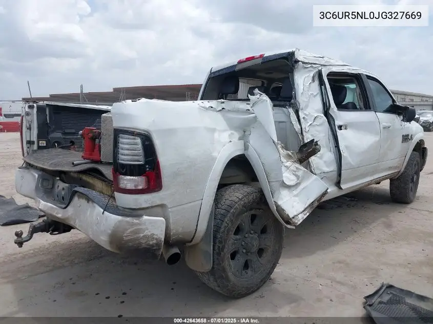 2018 Ram 2500 Laramie 4X4 6'4 Box VIN: 3C6UR5NL0JG327669 Lot: 42643658