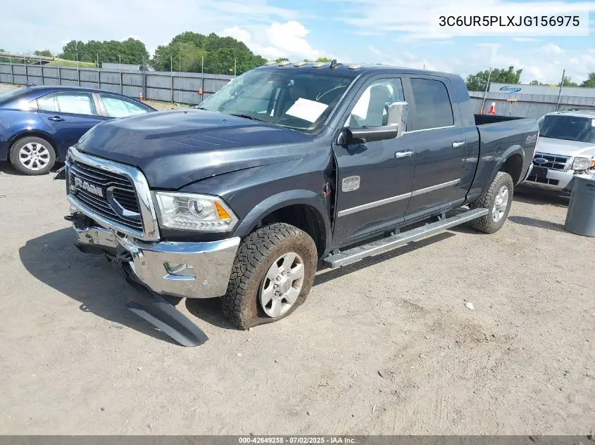 2018 Ram 2500 Longhorn 4X4 6'4 Box VIN: 3C6UR5PLXJG156975 Lot: 42649258