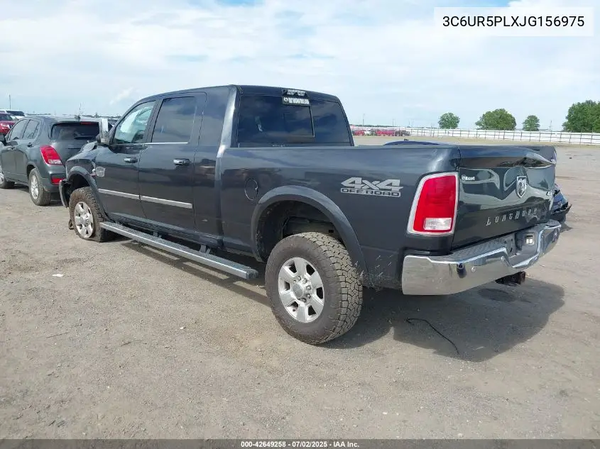 2018 Ram 2500 Longhorn 4X4 6'4 Box VIN: 3C6UR5PLXJG156975 Lot: 42649258
