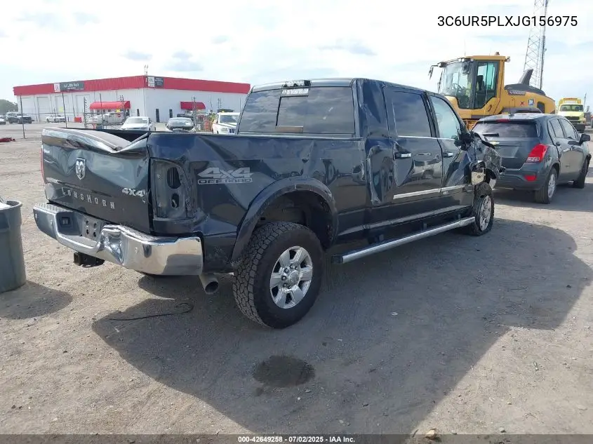 2018 Ram 2500 Longhorn 4X4 6'4 Box VIN: 3C6UR5PLXJG156975 Lot: 42649258