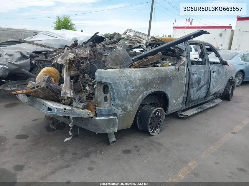 2019 Ram 2500 Big Horn 4X4 6'4 Box VIN: 3C6UR5DL3KG663657 Lot: 42598452