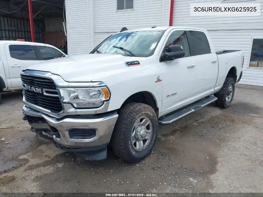 2019 Ram 2500 Big Horn 4X4 6'4 Box VIN: 3C6UR5DLXKG625925 Lot: 42615693