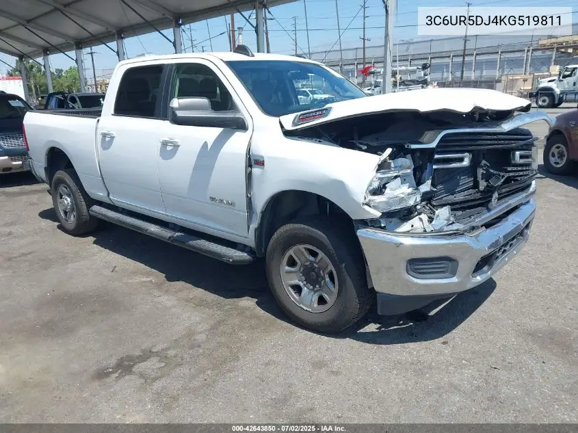 2019 Ram 2500 Big Horn 4X4 6'4 Box VIN: 3C6UR5DJ4KG519811 Lot: 42643850
