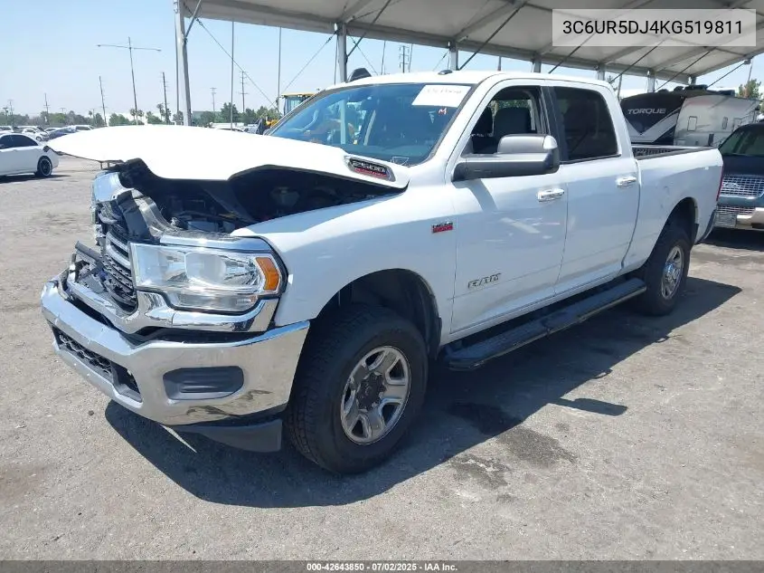 2019 Ram 2500 Big Horn 4X4 6'4 Box VIN: 3C6UR5DJ4KG519811 Lot: 42643850