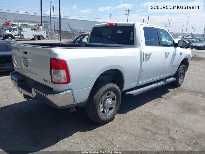 2019 Ram 2500 Big Horn 4X4 6'4 Box VIN: 3C6UR5DJ4KG519811 Lot: 42643850