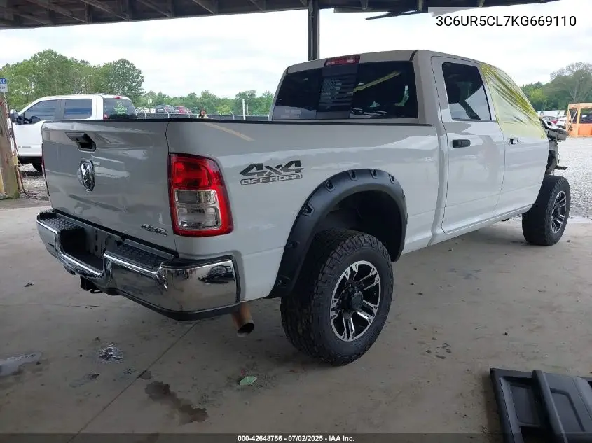 2019 Ram 2500 Tradesman 4X4 6'4 Box VIN: 3C6UR5CL7KG669110 Lot: 42648756