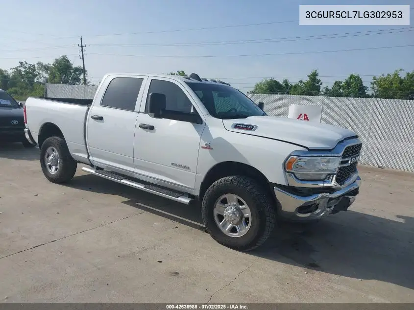 2020 Ram 2500 Tradesman VIN: 3C6UR5CL7LG302953 Lot: 42636988