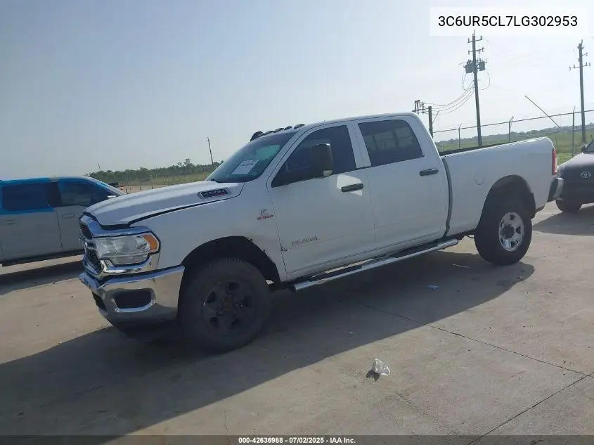 2020 Ram 2500 Tradesman VIN: 3C6UR5CL7LG302953 Lot: 42636988