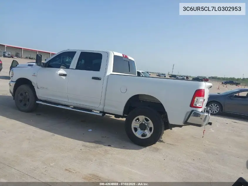 2020 Ram 2500 Tradesman VIN: 3C6UR5CL7LG302953 Lot: 42636988