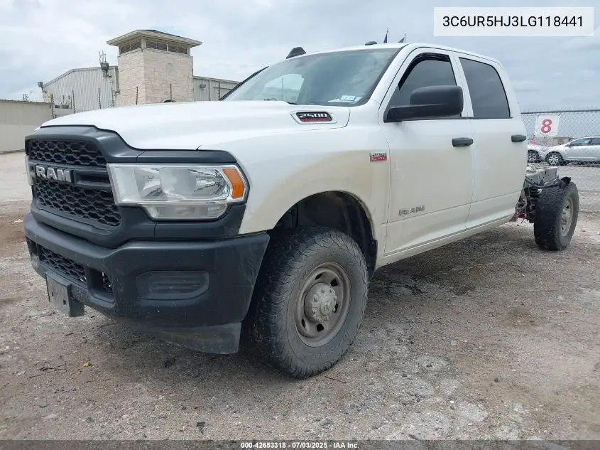 2020 Ram 2500 Tradesman 4X4 8' Box VIN: 3C6UR5HJ3LG118441 Lot: 42653318