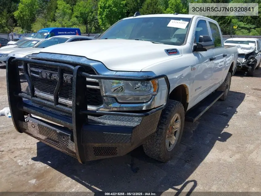 2022 Ram 2500 Tradesman 4X4 6'4 Box VIN: 3C6UR5CJ7NG320841 Lot: 42215255
