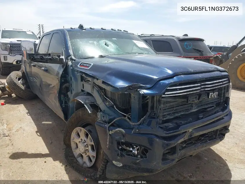 2022 Ram 2500 Laramie 4X4 6'4 Box VIN: 3C6UR5FL1NG372673 Lot: 42247122