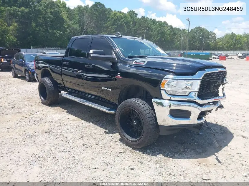 2022 Ram 2500 Big Horn 4X4 6'4 Box VIN: 3C6UR5DL3NG248469 Lot: 42656592