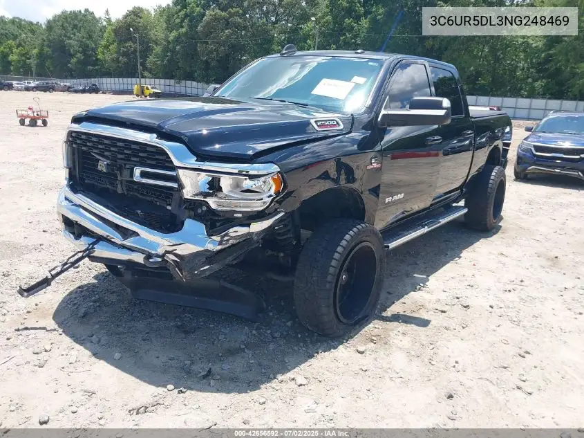 2022 Ram 2500 Big Horn 4X4 6'4 Box VIN: 3C6UR5DL3NG248469 Lot: 42656592
