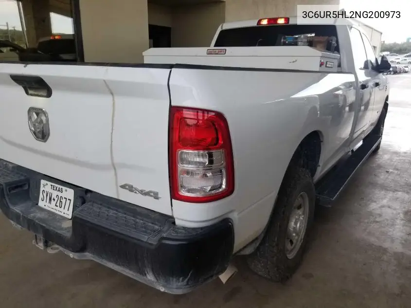 2022 Ram 2500 Tradesman 4X4 8' Box VIN: 3C6UR5HL2NG200973 Lot: 42667239